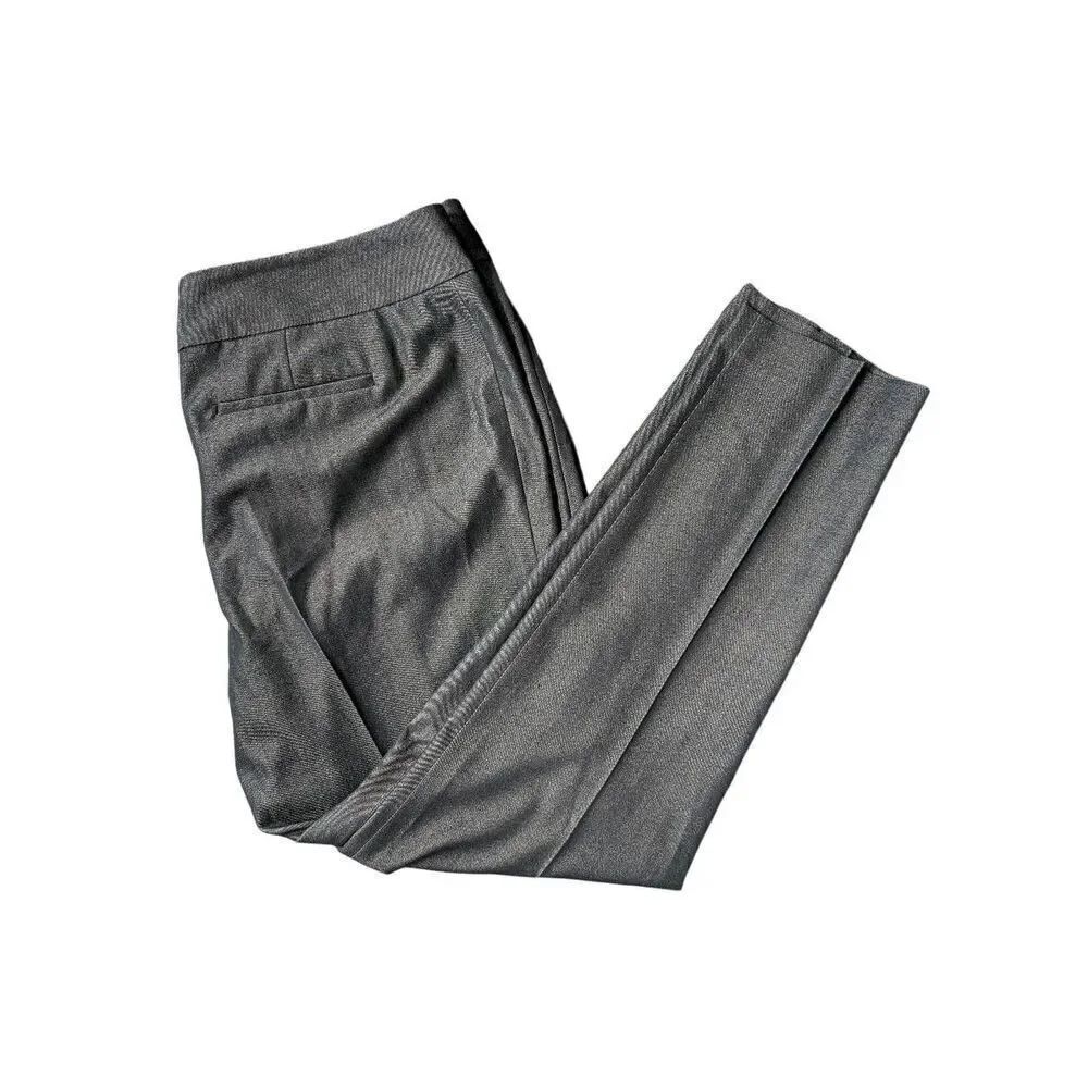 Nine West Gray Dress Capri Pants ZIP Pockets Women's Size 10